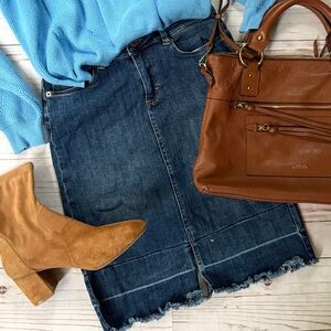 Part Two stretch denim skirt